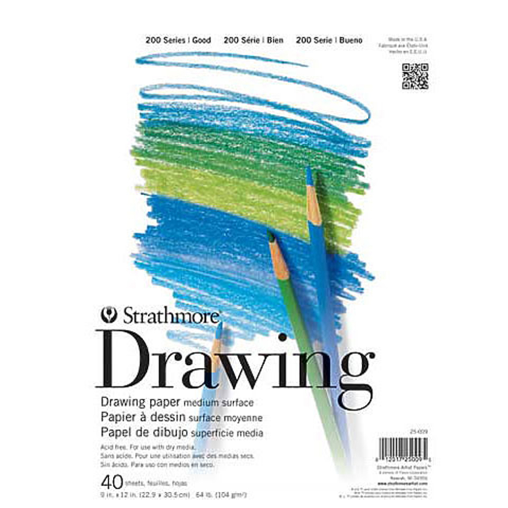Strathmore, Drawing, Pad, 64#, 9"x12", 40 Sheet